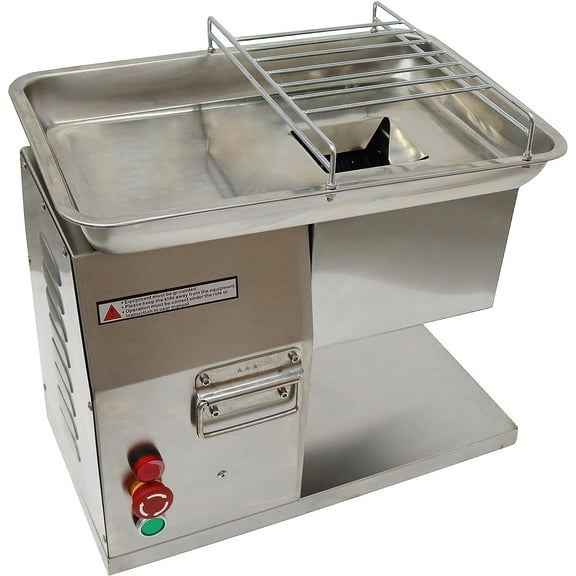 EQCOTWEA Commercial Meat Cutter Meat Slicer Stainless Steel 4mm Electric YF-90T