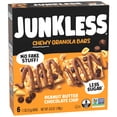 thumbnail image 3 of JUNKLESS Chewy Granola Bars, Peanut Butter Chocolate Chip, Less Sugar, Gluten Free, Non-GMO, 1.1 oz, 6 Count, 3 of 10