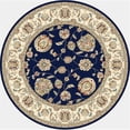 thumbnail image 1 of Dynamic Rugs ANR5573653464 Ancien Jardin 5 Pi 3 Po Rond 57365-3464 Tapis - Bleu/ivoire, 1 of 1