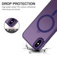 thumbnail image 3 of Funda de teléfono BENTOBEN para iPhone Xs Max con MagSafe Morado Oscuro, 3 of 9