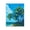 Cerulean Sky Palms Tropical Landscape, variant on Stupell Industries Sailboat & Twisted Palms Black Framed Print Under Glass, design by Dan Meneely