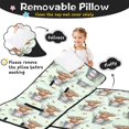 thumbnail image 3 of Highland Cow and Bucket Print Teens Toddler Nap Mat with Pillow, Sleeping Mat Bag for Preschool Daycare 59"x22", 3 of 6
