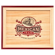 Front Porch Classics | Mexican Train Domino Set in Wooden Collector Box from Front Porch Classics for 2 to 8 Players Ages 8 and Up