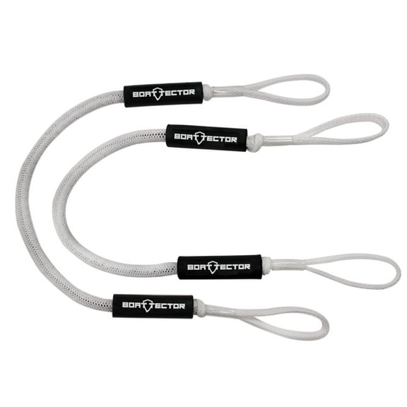 Extreme Max 3006.2565 BoatTector Bungee Dock Line Value 2-Pack - 4', White