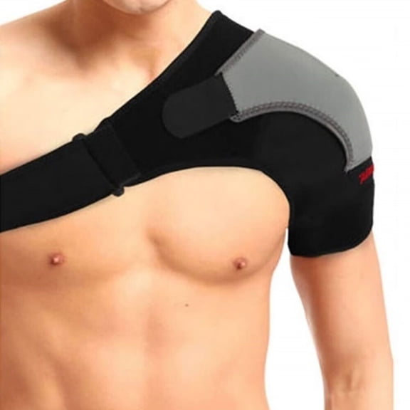 Adjustable Shoulder Brace Lightweight Gym Sports Therapy Neoprene Shoulder Support Strap Wrap for Men Women Dislocated AC Joint Pain Relieve,Injury Prevention and Recovery (Left Shoulder)