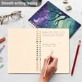 thumbnail image 4 of FORMRS 1-Subject Spiral Notebook 8" x 5" College Ruled 60 Refillable Sheet A5 Hard Cover, Moonlight Forest, 4 of 7