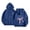 Navy, variant on Christian Hoodies for Women Pink Cross Bow Print Sweatshirt Oversized Long Sleeve Faith Graphic Hooded Pullover Top