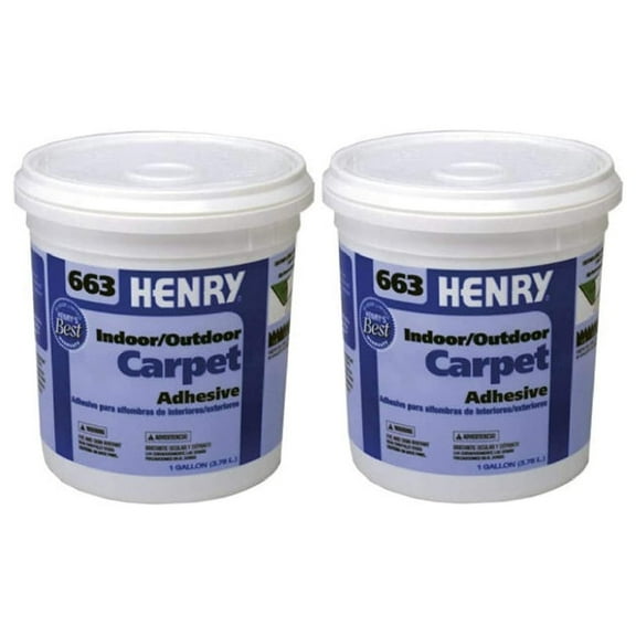 12185 12185 GAL #663 Carp Adhesive Beige, Gallon (Тwo Рack, Beige)