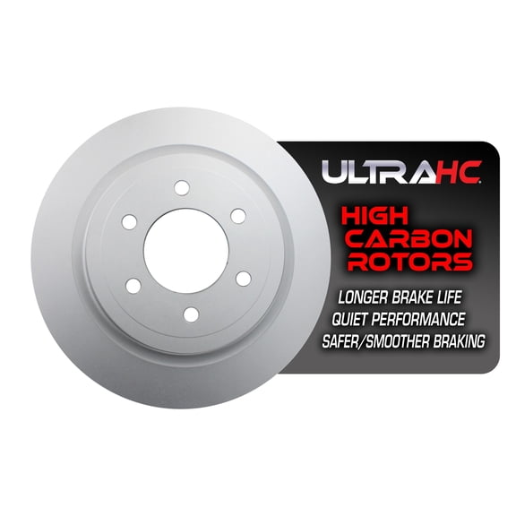 UltraHC Coated High Carbon Brake Rotor, Rear UR006960, Ford Expedition 2021-2018