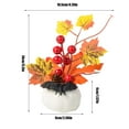 thumbnail image 3 of geerera Artificial Pumpkin Centerpiece, Berry Acorns and Pine Cone Fall Decor for Thanksgiving Table Settings, Seasonal Home Display, Autumn Harvest Themes, 3 of 6