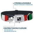 thumbnail image 3 of Buckle-Down Pet Collar, Dog Collar Metal Seatbelt Buckle, Italy Flags, 15 to 24 Inches 1.0 Inch Wide, 3 of 7