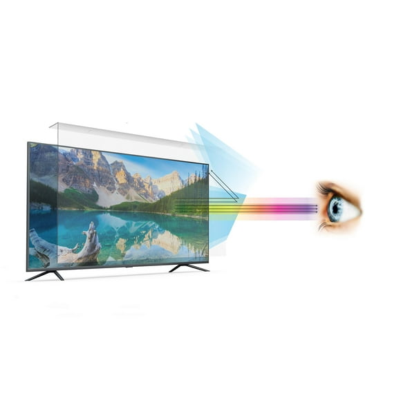 Anti Blue Light Screen Protector Panel for 40 Inches TV. Filter out Blue Light that relieve computer eye strain and help you sleep better