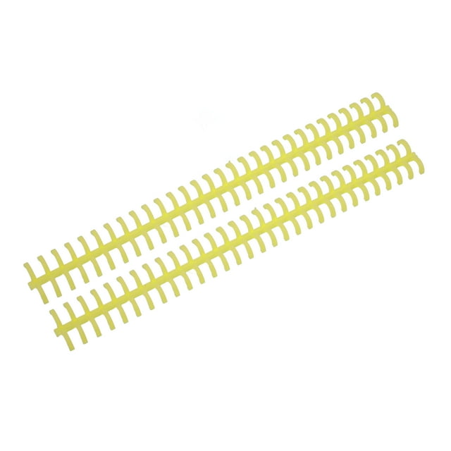 Binding Strip, PP Plastic 10 Pcs Wear Resistant Binding Comb 65 Sheet Holdable For Office Yellow