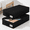 Black-2 Pack-6.7 Inch Tall-Hard, variant on Grey-2 Pack, 4 Inch Tall-Soft Low Profile Under Bed Storage Drawers