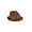 Brown, variant on Costume Agent Polyester Fedora Hat, Black, One Size, 1 Count