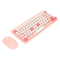 thumbnail image 4 of Combo de teclado inalámbrico y ratón, 2,4 GHz, 86 teclas, teclado redondo, ahorro de energía automático, receptor USB para PC, portátil y escritorio, 4 of 8