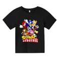 thumbnail image 4 of Nueva camiseta de dibujos animados linda de verano para niños, Sonic 2, camiseta estampada de manga corta para niñas, camiseta de algodón Sonic de manga corta, 4 of 5