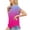 Purple, variant on Women's Gradient Color Sleeveless Button Half Placket Top, Side Split Hem with High Low Asymmetric Hemline, Casual Summer Daily Wear, Lightweight Breathable Fabric Black XXL