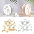 thumbnail image 2 of RABBITH Metal Iron Kitchen Dish Plate Holder Metal Organization Shelf Rack Supplies for Home Restaurant Bar Tableware Rack, 2 of 15