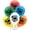 .Assorted, variant on PMU 12 Pcs Graduation Balloons PartyTex 11 inch Premium Emerald Green with All-Over Print White Grad Caps-Confetti and Streamers Graduation Party Decorations