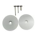 thumbnail image 2 of Door Hole Cover Plate Knob Cover Plate Round Door Hole Filler Durable Steel Finish with Screws for Drawers Dorm Rooms, 2 of 9