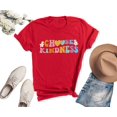 thumbnail image 3 of Kindness Shirts for Women, Teacher Shirt, Graphic Tee, Be Kind T shirt - Red, 3 of 3