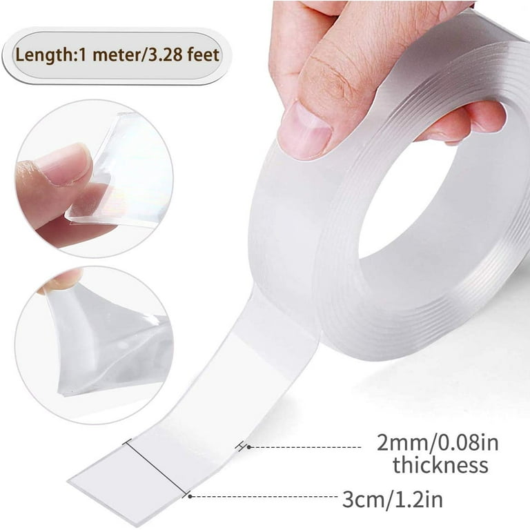 Double Sided Tape Highly Durable - Multipurpose Removable Traceless  Mounting Adhesive Tape For Walls Home Kitchen Carpet Car Decoration