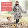 thumbnail image 4 of Animal Beagle Cute Dog Wearable Oversized Blanket,Wearable Blanket Hoodie for Adults,Cozy Hooded Blankets with Super Pockets,Super Warm Fuzzy Pullover for Women & Men, 4 of 6