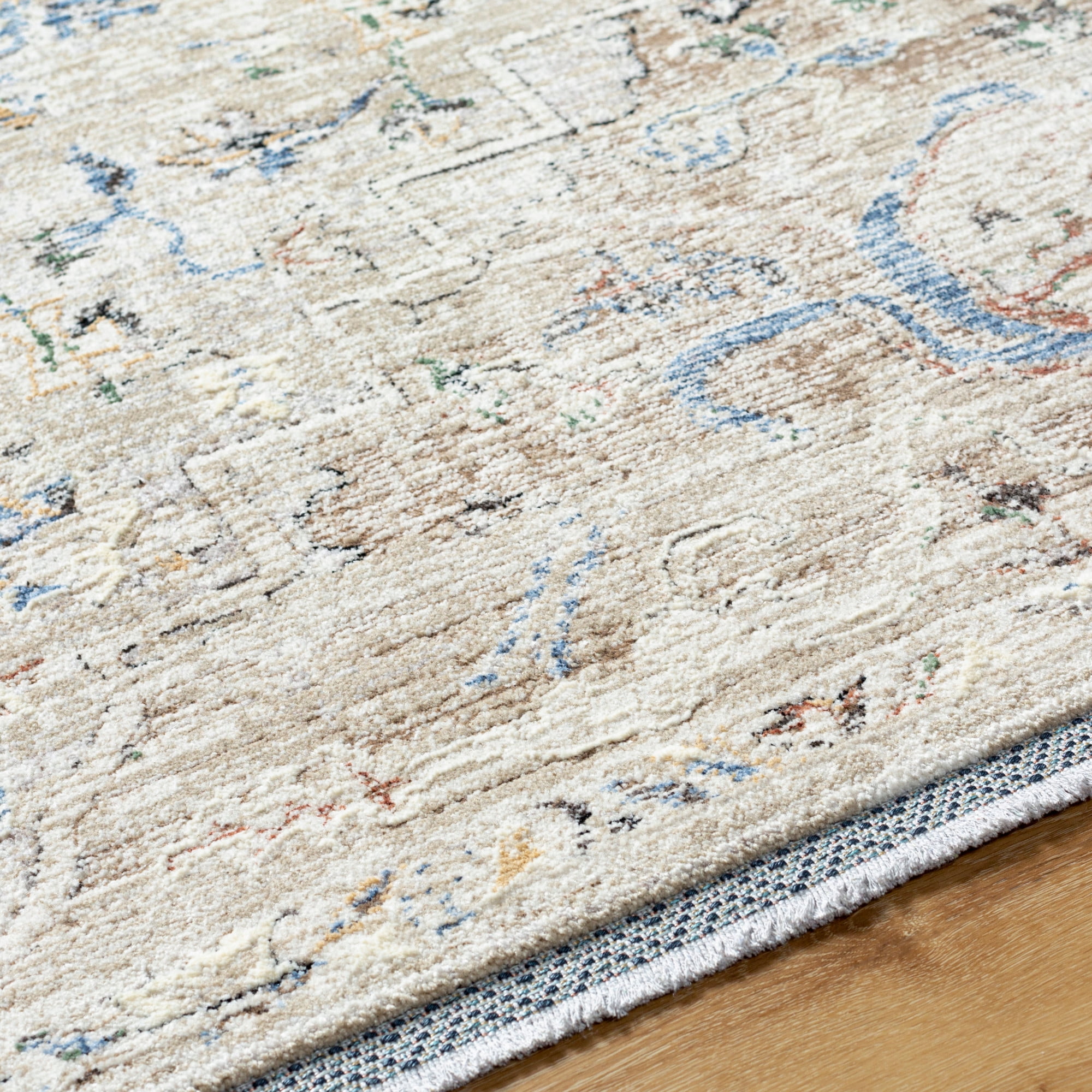 Artistic Wavers Rivaldo Area Rug, 9'4" x 13'1", Cream Blue