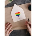 thumbnail image 4 of MYG 500pcs Gay Pride Stickers Rainbow Heart Shaped Labels LGBT Adhesive Stickers, 4 of 9