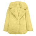 thumbnail image 4 of Long Shearling Trench Coat Women Winter Warm Lapel Collar Outerwear For Fall And Cold Weather Days, 4 of 4