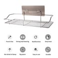 thumbnail image 4 of Estante De Ducha De Acero Inoxidable, Organizador De Almacenamiento Rectangular Sin Perforaciones, Estante De Baño Plateado Multifunción Para El Hogar, Baño, Cocina, Hotel Advancent HA021537-00, 4 of 7