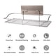 thumbnail image 4 of Estante De Ducha De Acero Inoxidable, Organizador De Almacenamiento Rectangular Sin Perforaciones, Estante De Baño Plateado Multifunción Para El Hogar, Baño, Cocina, Hotel Minnieouse HA021537-00, 4 of 7