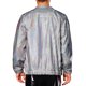 thumbnail image 3 of Chaqueta Holográfica INSPIRE CHIC para hombres, de manga larga metálica, con cuello alto, chaquetas brillantes para fiestas disco, XL plateada, 3 of 5