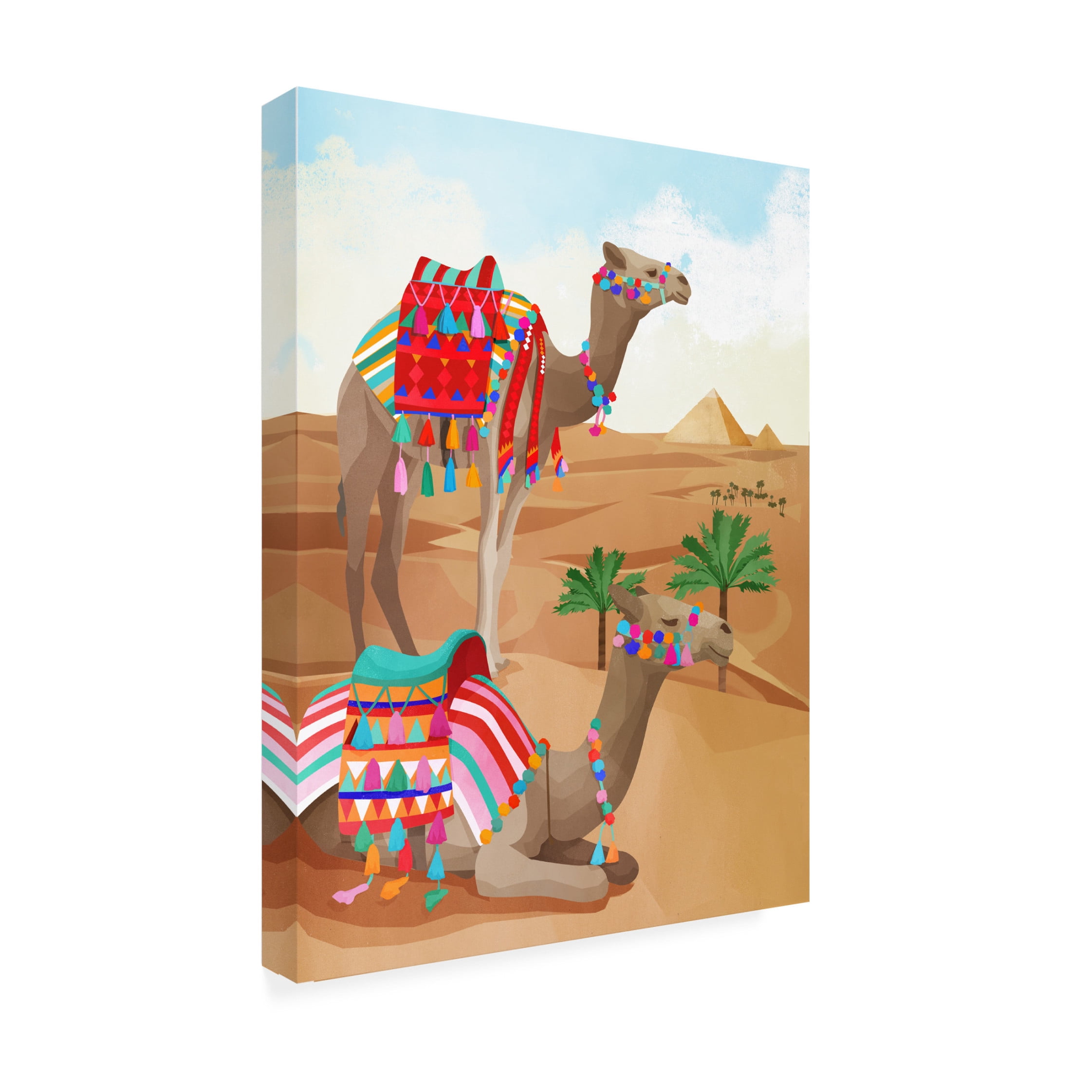 Trademark Fine Art Goed Blauw Desert Adventure Canvas Wall Art