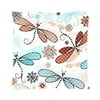 WOPOP Home Decor Colorful Beautiful Butterfly with Flowers Zippered Throw Pillow Cover Cushion Case 16x16 inches Two Sides Printing