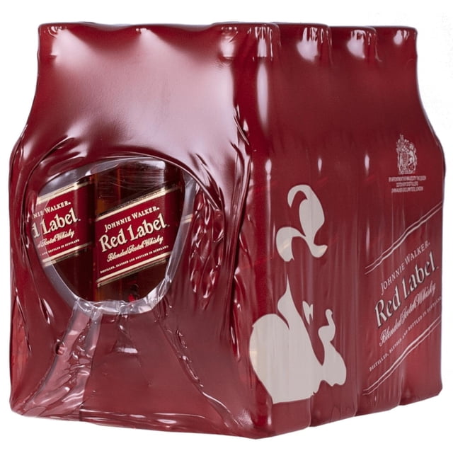 Pack de 12 Whisky Johnnie Walker Etiqueta Roja Mini 50 ml Johnnie Walker Etiqueta Roja Mini