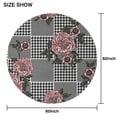 thumbnail image 6 of Pioneer Flower Floral Print Pattern Round Tablecloth 60"x60",Wrinkle Wipeable Table Cloth for Kitchen Dining Room Picnic Patio Party, 6 of 6