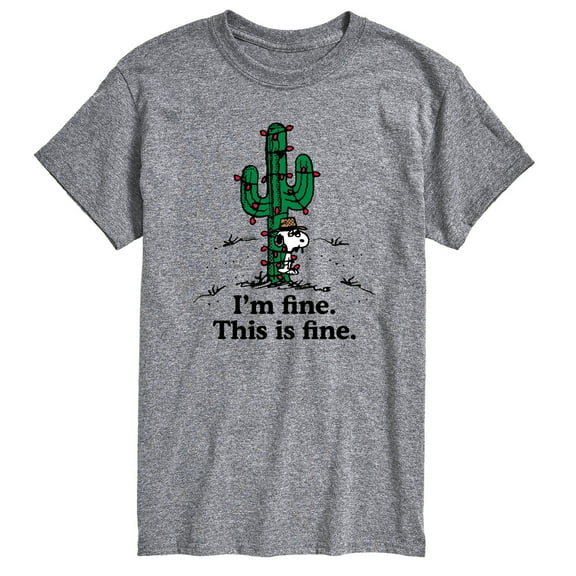 Peanuts - Im Fine Spike - Men's Short Sleeve Graphic T-Shirt