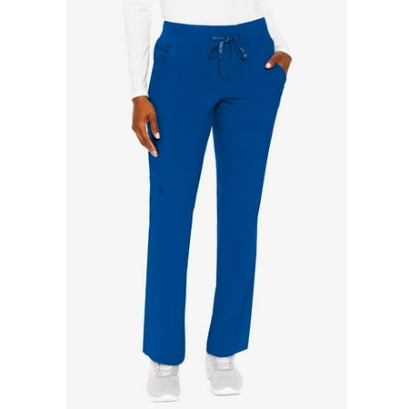 MED COUTURE Women Yoga 1 Cargo Pocket Pant, Color: Royal, Size: L (8747-ROYL-L)