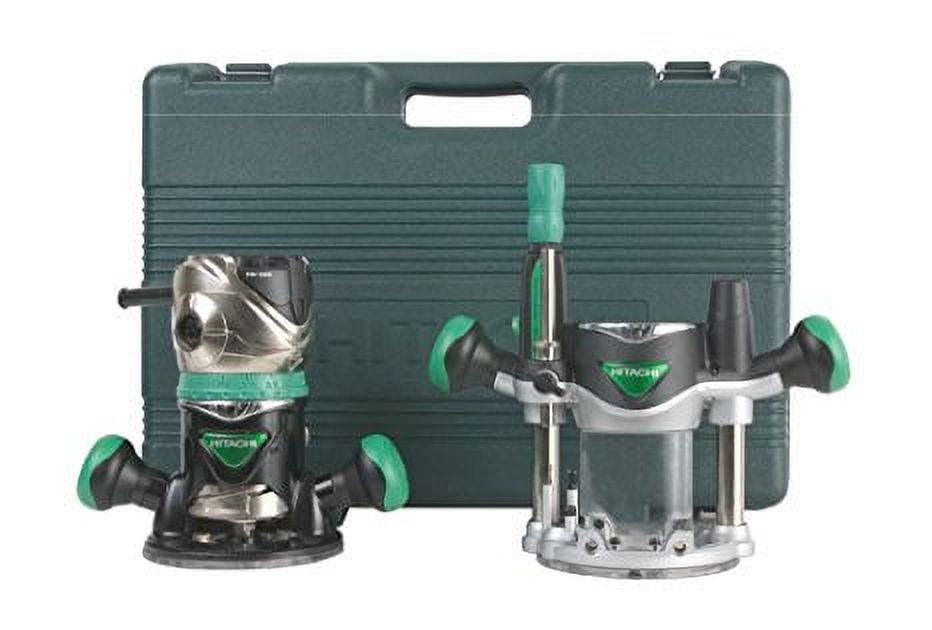 Hitachi KM12VC Fixed Plunge Base Corded Router Kit 120 V 11 A 2