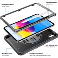 thumbnail image 5 of ZtotopCases pour iPad 10e Génération 10.9 Pouces, Housse de Protection Antichoc Robuste avec 360° Rotatif, 5 of 5