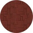 thumbnail image 1 of Ahgly Company Machine Washable Indoor Round Transitional Dark Red Area Rugs, 7' Round, 1 of 7