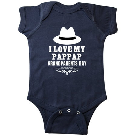 

Inktastic Grandparents Day I Love My Pappap Gift Baby Boy or Baby Girl Bodysuit