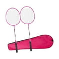thumbnail image 2 of S SERENABLE 2Pcs Badminton Rackets Set Badminton Shuttlecock for Games Beginners Outdoor red, 2 of 9
