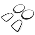 thumbnail image 1 of Headlight Cover Trims,4pcs Gloss Black Headlight Taillight Guard Trim Headlight Bezel Trim Class Leading Features, 1 of 14