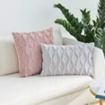 thumbnail image 3 of Dinheiro JOJUSIS Fundas de Almohada Decorativas de Terciopelo de Lana Corta de Felpa Fundas de cojín de Estilo Lujo Fundas de Almohada de Piel sintética para sofá Dormitorio Paquete de 2 18 x 18, 3 of 6