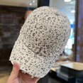 thumbnail image 6 of Byfri Leopard Print Baseball Cap Khaki Washed Distressed Cotton 55-60cm for Men Women Outdoor, 6 of 6
