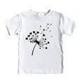 thumbnail image 3 of Gerichy Girls Graphic Print Dandelion Flower Print Tees Girl Round Neck Short Sleeve Funny T Shirts Top, 3 of 4