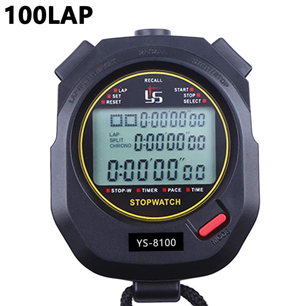 Countdown Timer and Stopwatch Record 10 Memories Lap Split Time Amble Stopwatch 